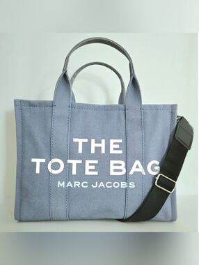 Authentic Marc Jacobs Canvas Tote Messenger Work Travel Laptop Bag‎